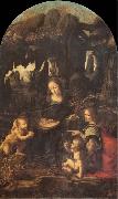 LEONARDO da Vinci The Virgin of the rocks oil painting reproduction